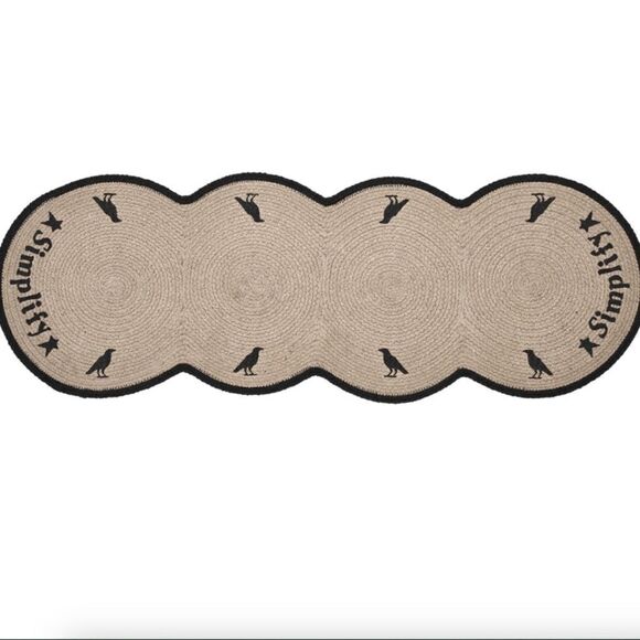 Farmhouse Jute Braided Simplify Table Runner Cottagecore Country Shabby Chic - Picture 2 of 4